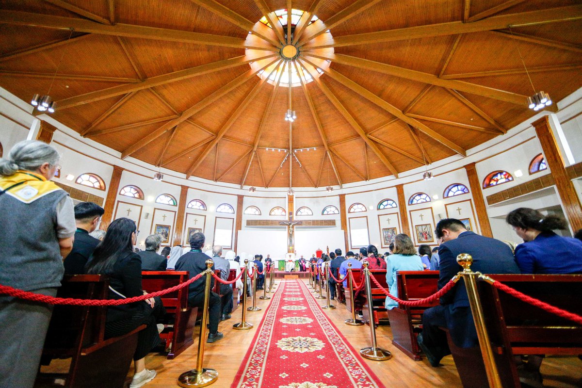 The Cathedral of Ulaanbaatar is shaped like a Traditional Mongolian Yurt