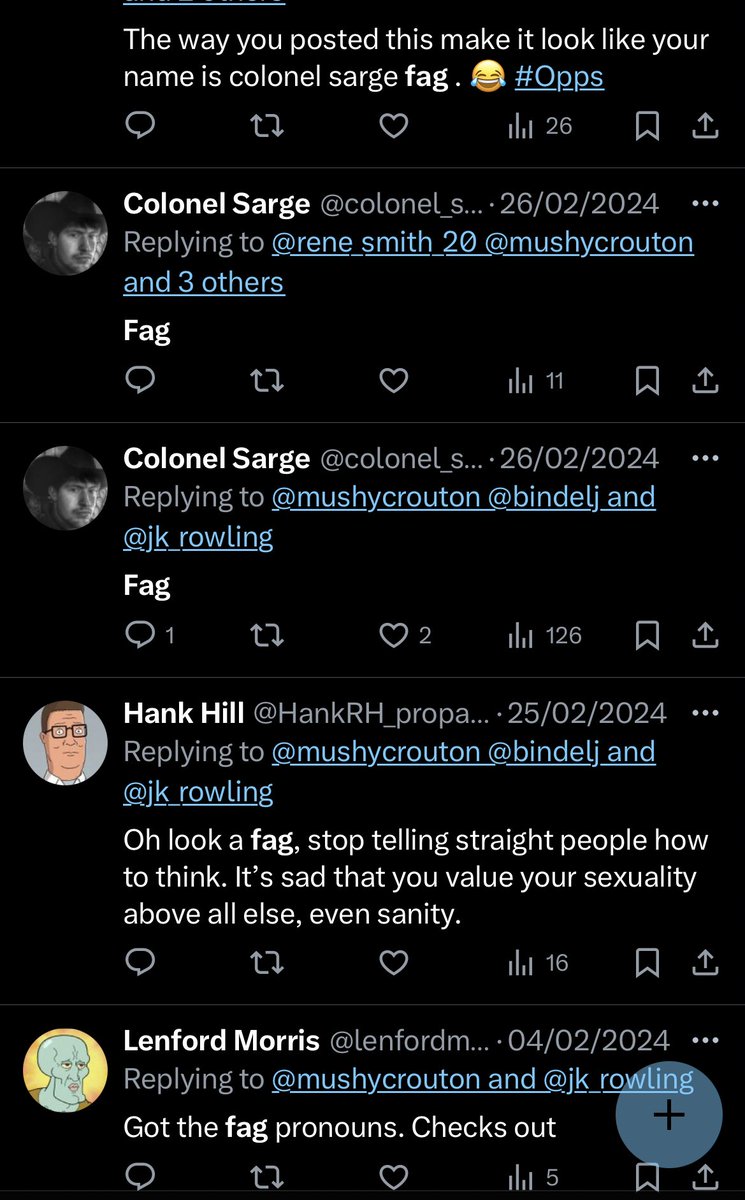 mushycrouton's tweet photo. Average @jk_rowling fans in 2024

This is what GC ideology is. This is what GCs enable. https://t.co/UKsBwuUAmv
