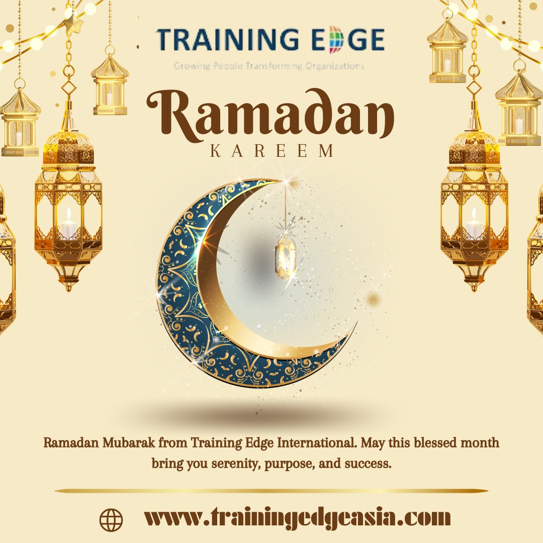 thetrainingedge's tweet photo. Ramadan Mubarak from Training Edge International.

May this blessed month bring you serenity, purpose, and success. 🌙✨
Let's embrace the spirit of unity and gratitude. Ramadan Mubarak to you and your loved ones!✨

#RamadanMubarak #ramadan2024inshallah #Ramadan https://t.co/SlYzRICVOH