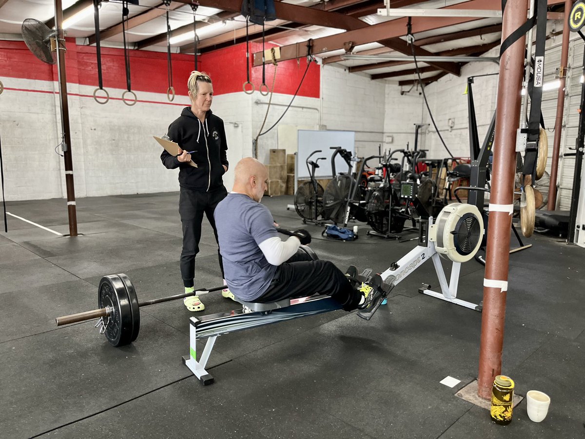 carl_arredondo's tweet photo. .@CrossFit @CrossFitGames Open #Adaptive 24.2 RX through @wheelwod Men’s Vision Category. 201 total reps in 20 min. 250 m Row, 10 Deadlifts 165#, 50 Double Unders.
#wheelwod #adaptivecrossfitopen 
@THECrossFitNOLA https://t.co/LtSOdfgTBp