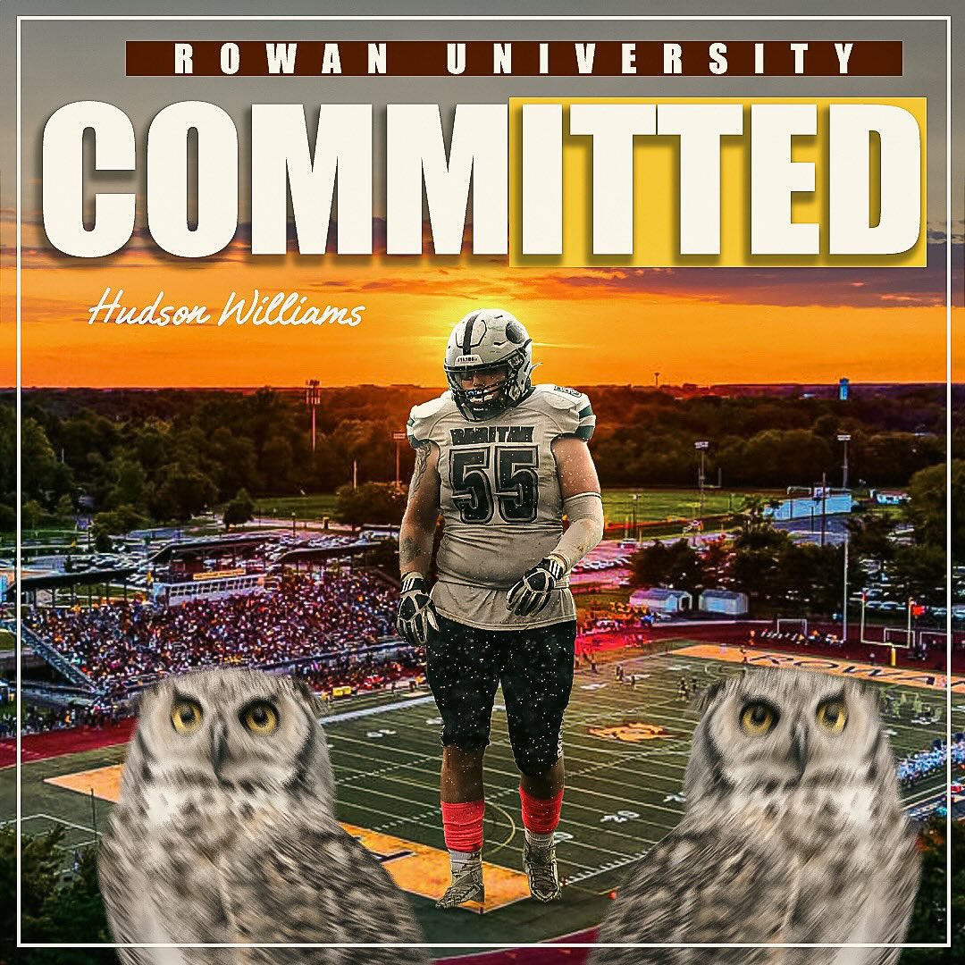 hudson1williams's tweet photo. Blessed to say I have committed to Rowan University to continue my Academic and Athletic career! I couldn’t thank enough my parents, family, coaches for pushing me and helping to come where I am now. Beyond excited to start my next chapter! @RaritanSports @RaritanRocketFB https://t.co/JgVylmUdsV