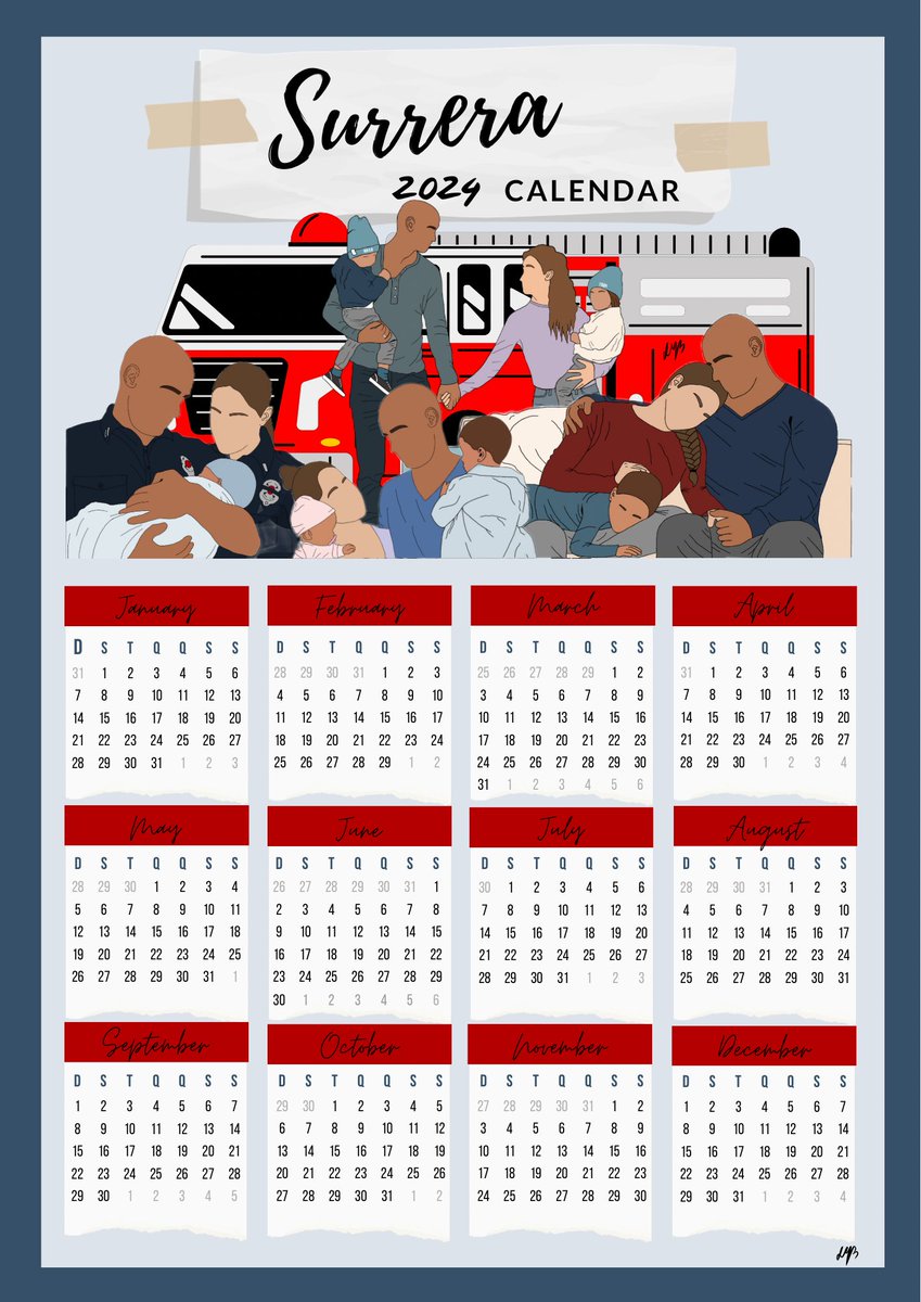 SurreraCounts's tweet photo. 4 days remaining till @Station19 &amp; #Surrera return! Today we have a cute &amp; beautiful calendar designed by @Swiftie_PT.

TikTok: leoxart17 
Wattpad: station19_portugal
IG: station19_portugal

#Station19 #SurreraCountdown @ThePeterPaige @zoanneclack @HenryRoblesLA @ShernoldEdwards https://t.co/ikUT2P2haz