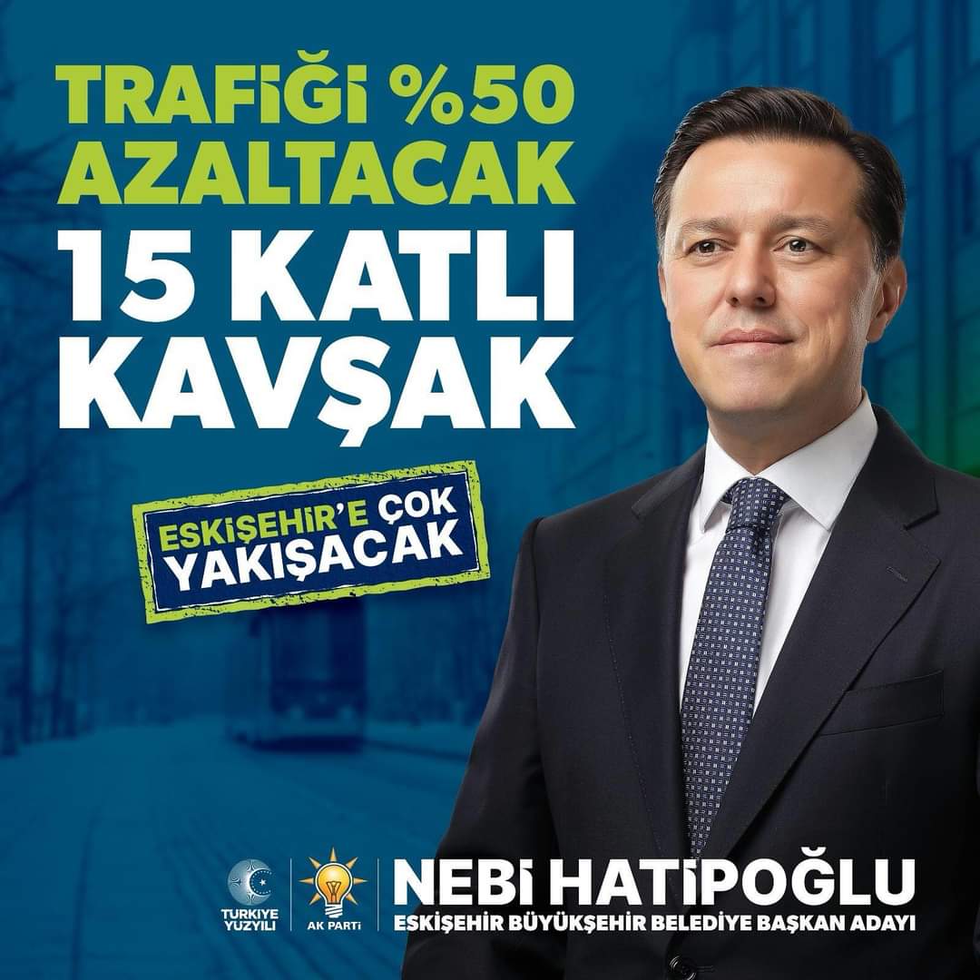 Nebi Hatipoğlu ile; Trafiği %50 oranında azaltacak 15 noktaya katlı kavşak projesi Eskişehir’e Çok Yakışacak @nebi_hatipoglu