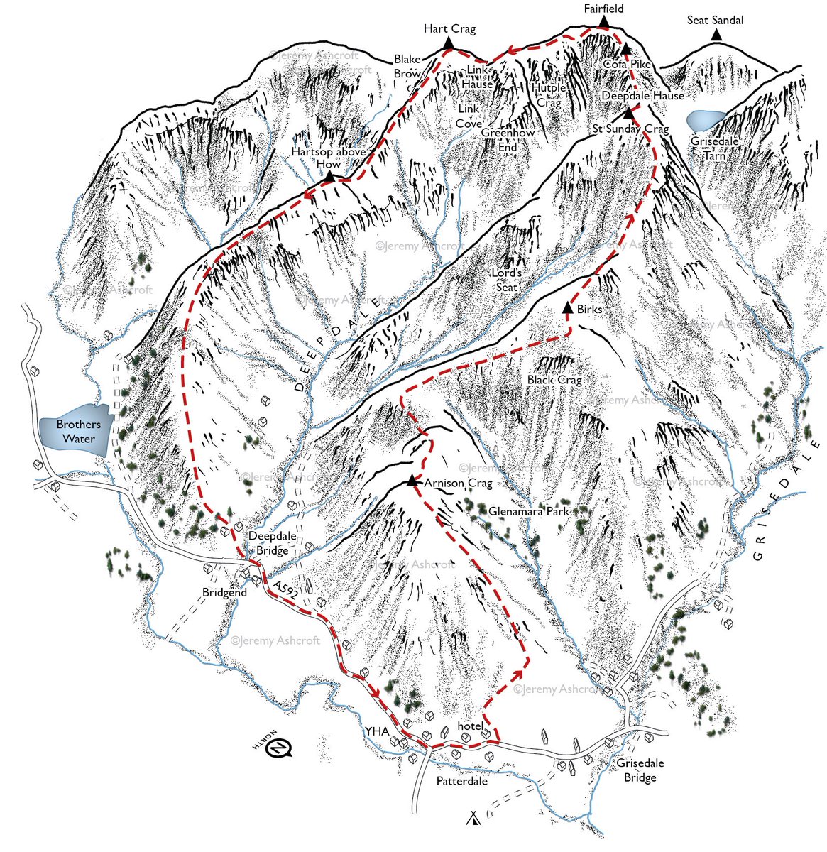 Deepdale Round, including St Sunday Crag, Fairfield and Hart Crag.
14.7km/6.5 hours/1005m ascent.
#AdventureAwaits #hiking #ClimbTheMountain #LakeDistrict #ExploreMore