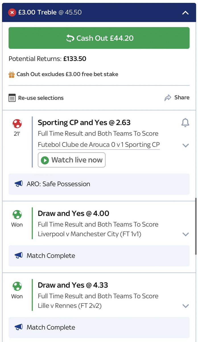 oj_tipsters's tweet photo. TREBLE LONGSHOT AT 44/1

All on Sporting to concede and win the game🤞🏻🤞🏻

Join our FREE channel to access all our accas https://t.co/JhQC5zJ8Lu

#inplaytips #footballbets #footballacca https://t.co/4jb2m1Ilrv