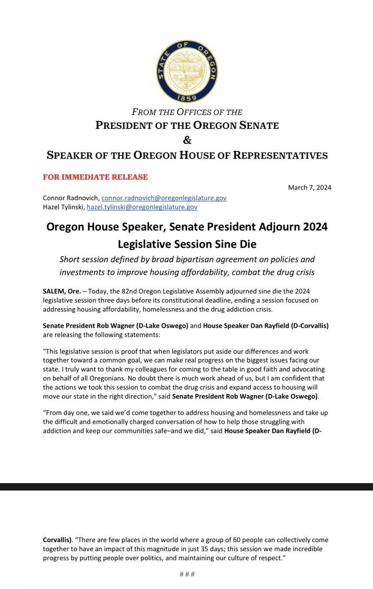 Oregon State Representative Dan Rayfield tweet media