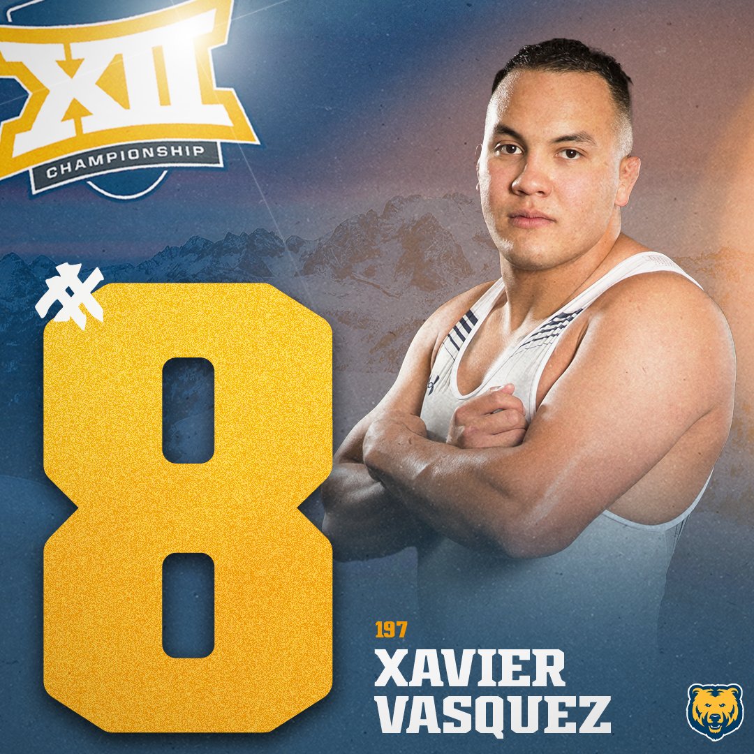 Xavier Vasquez placed 8th at the Big 12 Championship. #GetUpGreeley