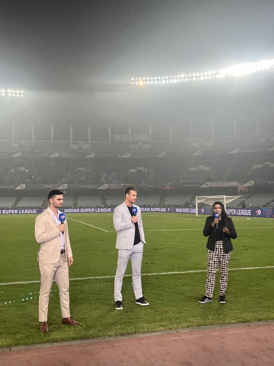 Aditi Chauhan GK ๐ฎ๐ณ (@aditi03chauhan) on Twitter photo 1st show, 1st derby covered tonight. What an atmosphere ๐ฅ
Couldnโt have asked for better partners to cover this one with <a href="/ErikPaartalu/">ErikPaartalu</a> & Karan
Bragging rights well and truly earned by <a href="/mohunbagansg/">Mohun Bagan Super Giant</a> tonight against <a href="/eastbengal_fc/">East Bengal FC</a>
#KolkataDerby #ISL 1st show, 1st derby covered tonight. What an atmosphere ๐ฅ
Couldnโt have asked for better partners to cover this one with <a href="/ErikPaartalu/">ErikPaartalu</a> & Karan
Bragging rights well and truly earned by <a href="/mohunbagansg/">Mohun Bagan Super Giant</a> tonight against <a href="/eastbengal_fc/">East Bengal FC</a>
#KolkataDerby #ISL