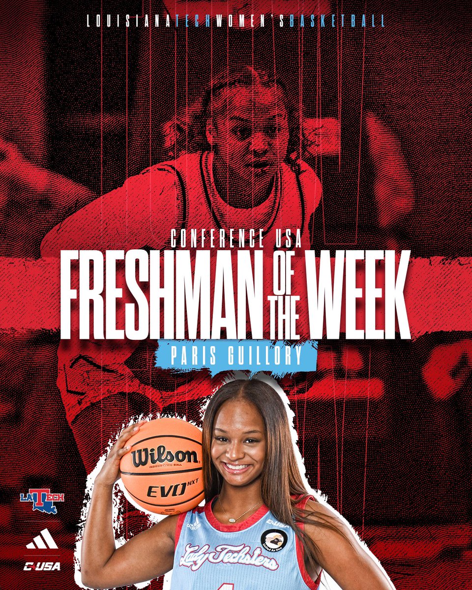 Lady Techsters (@latechwbb) on Twitter photo .<a href="/GuilloryParis/">parisguillory</a> earns her second CUSA Freshman of the Week honor
π°: bit.ly/48MVewe
#LoveandServe π©΅β€οΈ .<a href="/GuilloryParis/">parisguillory</a> earns her second CUSA Freshman of the Week honor
π°: bit.ly/48MVewe
#LoveandServe π©΅β€οΈ