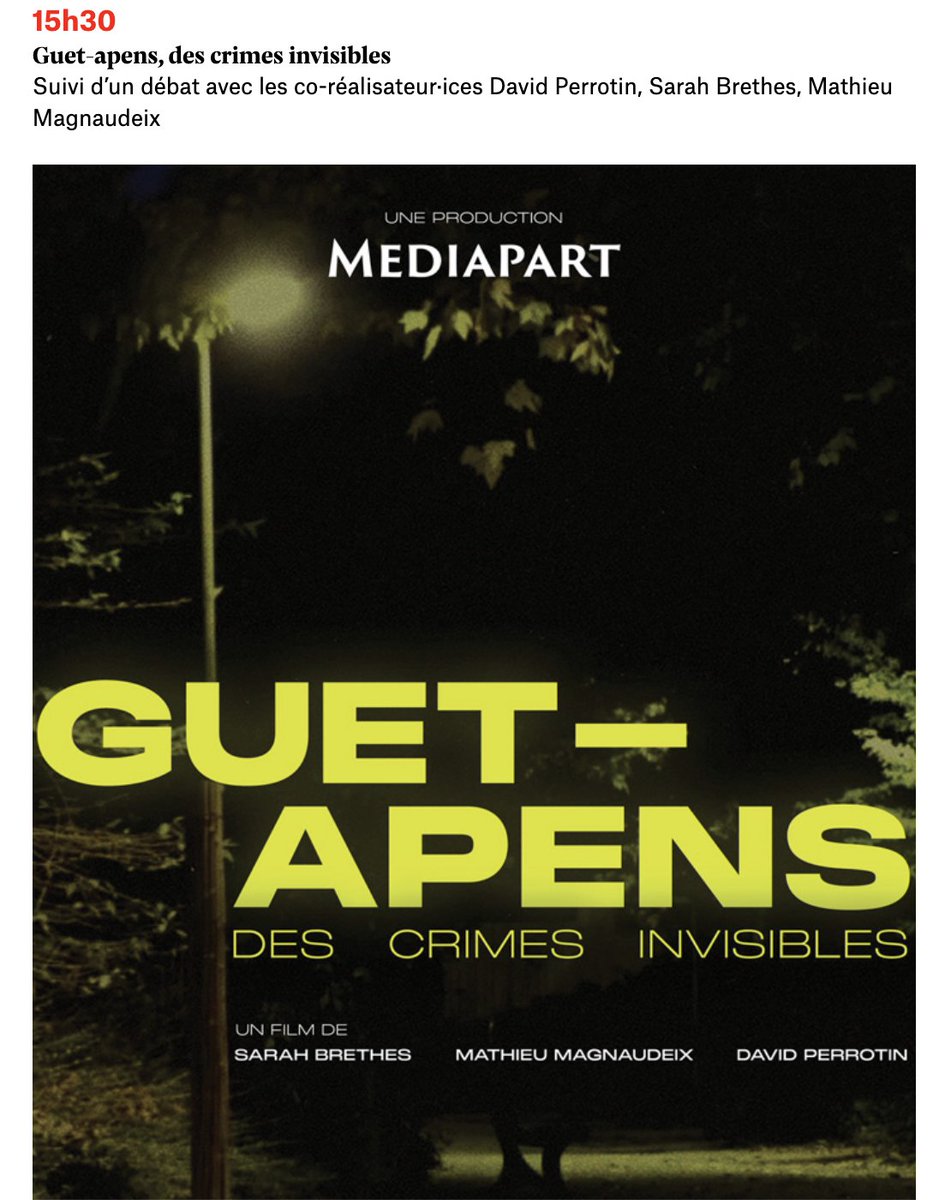 Pour notre docu, «Guet apens. Des crimes invisibles», Mediapart a reçu le #TolerantiaAward2024, prix européen contre les LGBTphobies, décerné par @SOShomophobie à Berlin. Une nouvelle projection a lieu ce samedi 15H30 au @104paris. (💪🏻🏳️‍🌈@SarahBrethes @mathieu_m @valentineoberti)