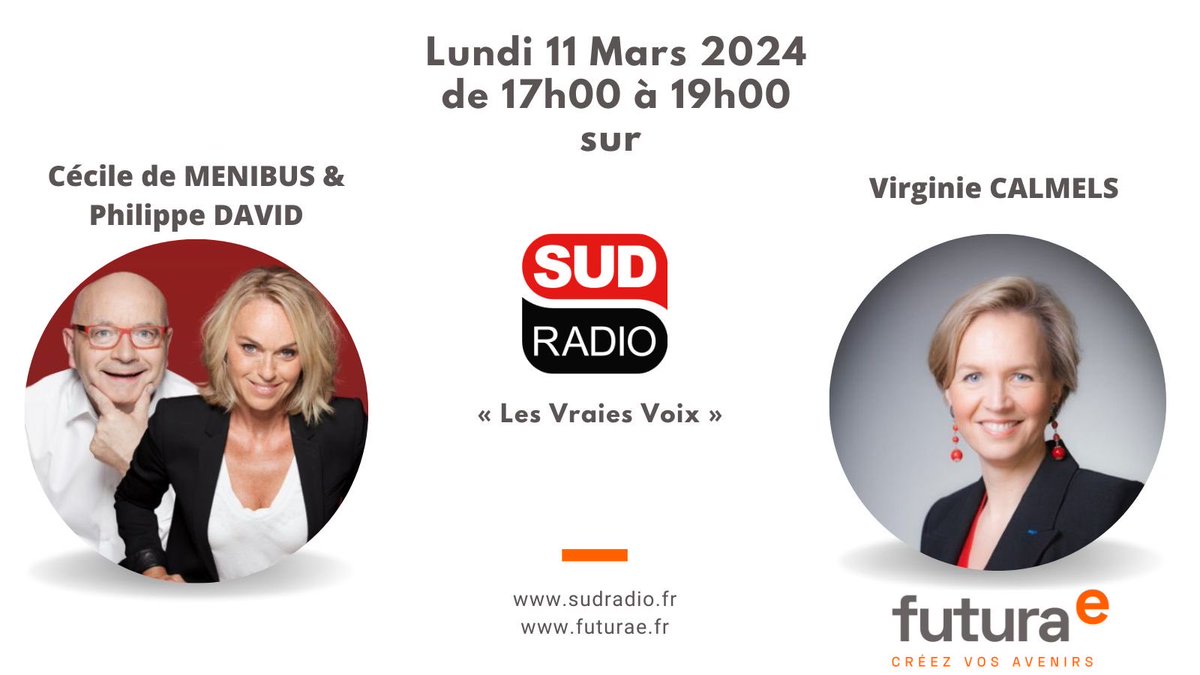 On se retrouve demain lundi 11 mars de 17h à 19h sur @sudradio avec ⁦@cecile2menibus⁩ et ⁦@PhDavidMtb⁩