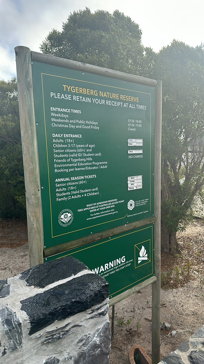 Tygerberg Nature Reserve, a gem with multiple moderate hiking trails and picnic spots. No shade though but beautiful up and down hills. Only R15 entry with a valid student card or R30 otherwise.