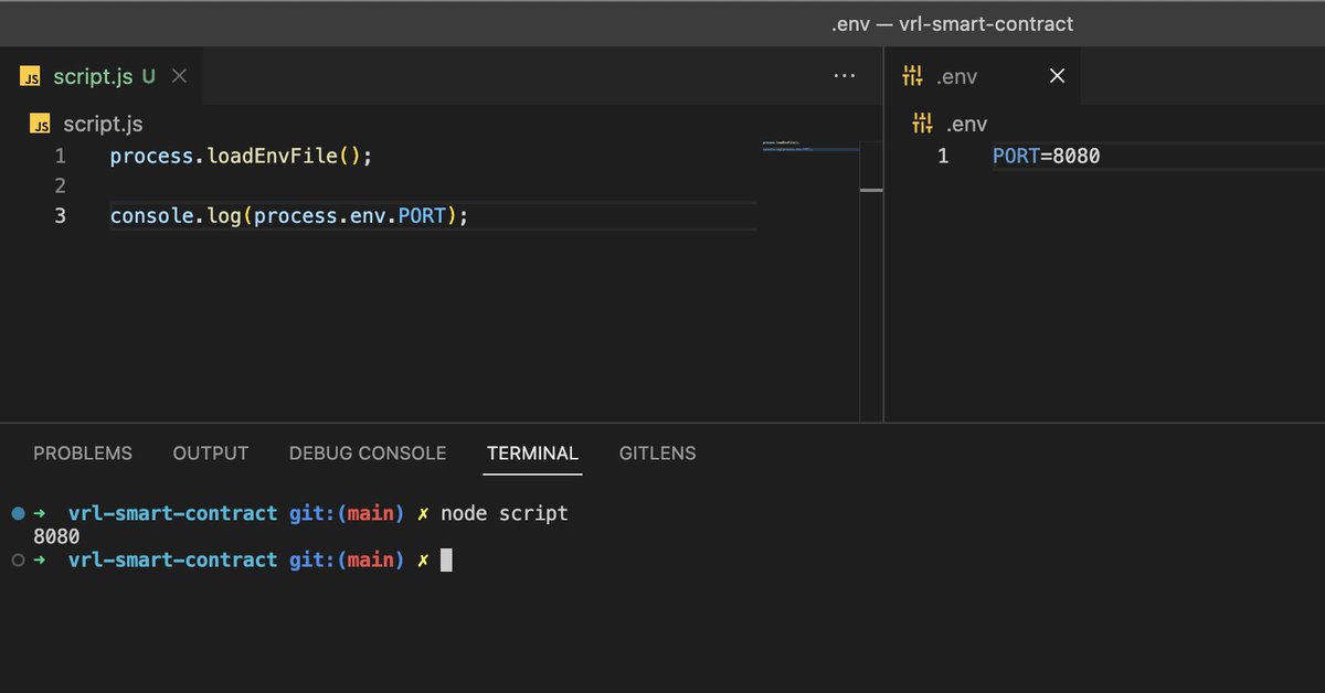 jaydeep0621's tweet photo. 🎉🚀 Exciting news! 🚀

🎉 @nodejs's latest release (v21.7.1) fixes environment variable import issues - no more external packages like dotenv needed! 💫 

#NodeJS #UpgradeToday 🌟 https://t.co/FsCFNQhWCk
