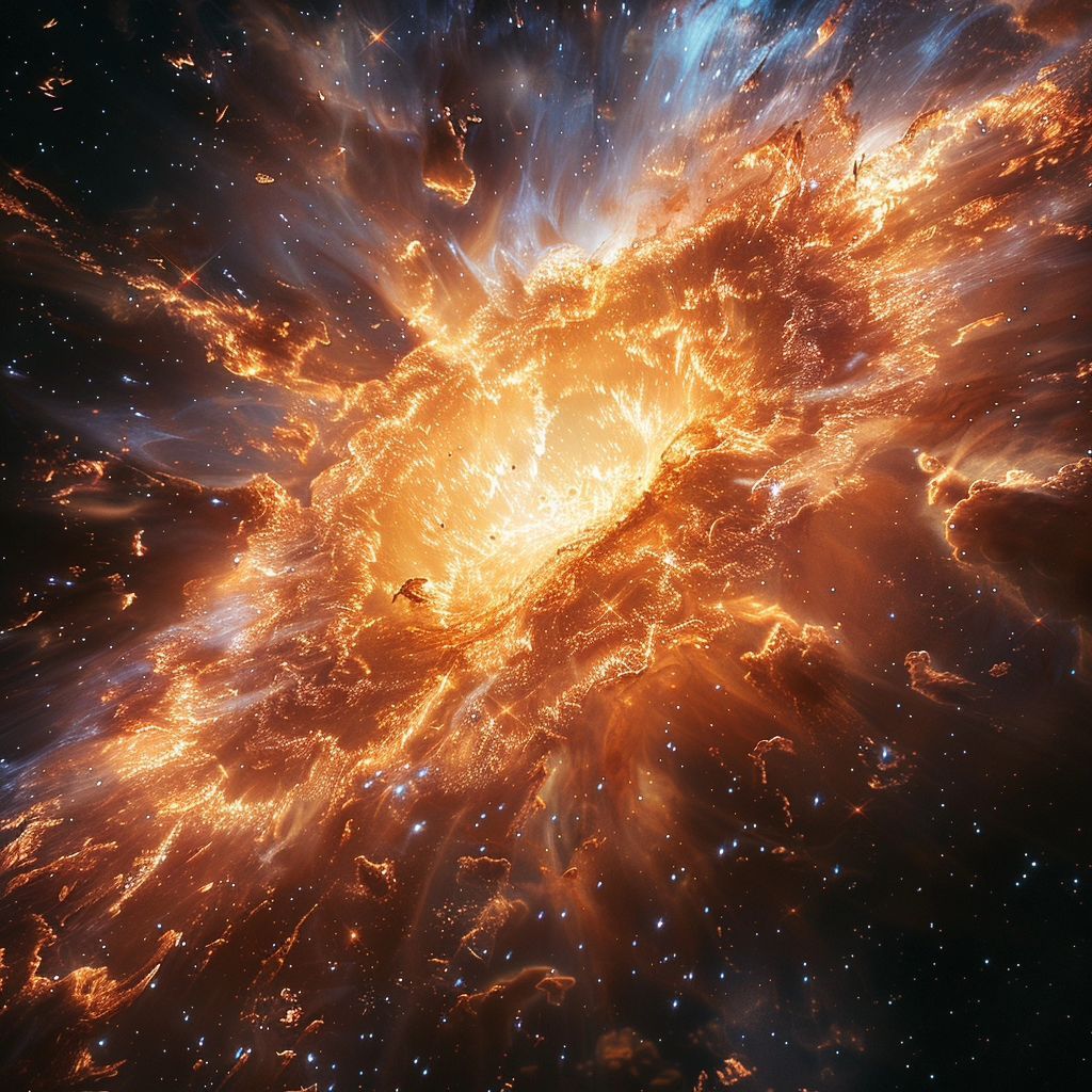 eyecandy_ai's tweet image. Instagram --&amp;gt; buff.ly/48NZk76
🌟 Capture the fleeting brilliance of a gamma-ray burst, a cosmic explosion that reveals the universe's secrets in a flash. 🌌🔍

#GammaRayBurst #Astrophotography #CosmicExplosion #EnergeticPhenomenon