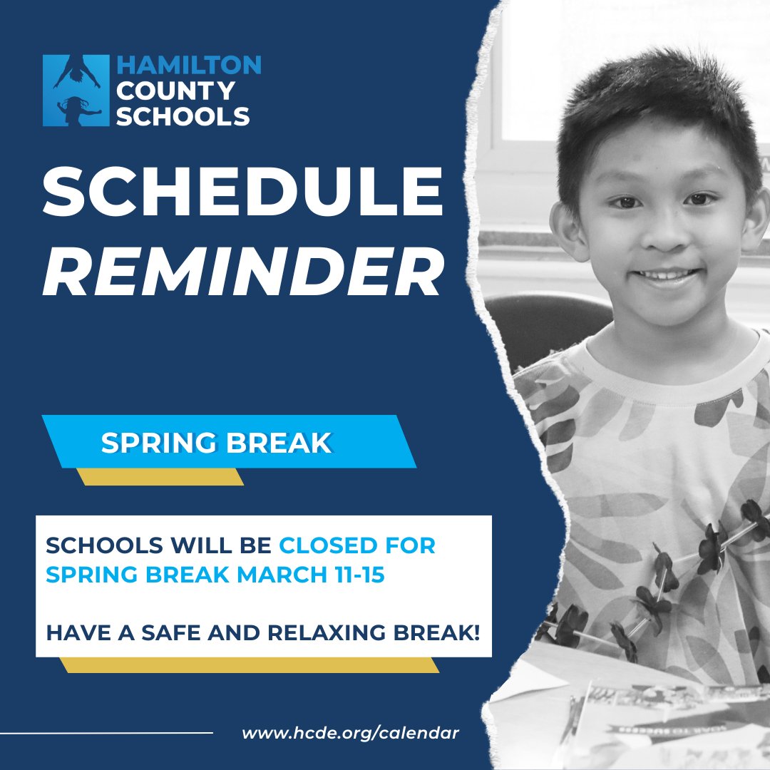 Schedule Reminder 🚨 No School from March 11-15 for Spring Break. Spend time with your students this week to reconnect and reset for the rest of the year! How are you planning to enjoy your time off this week?