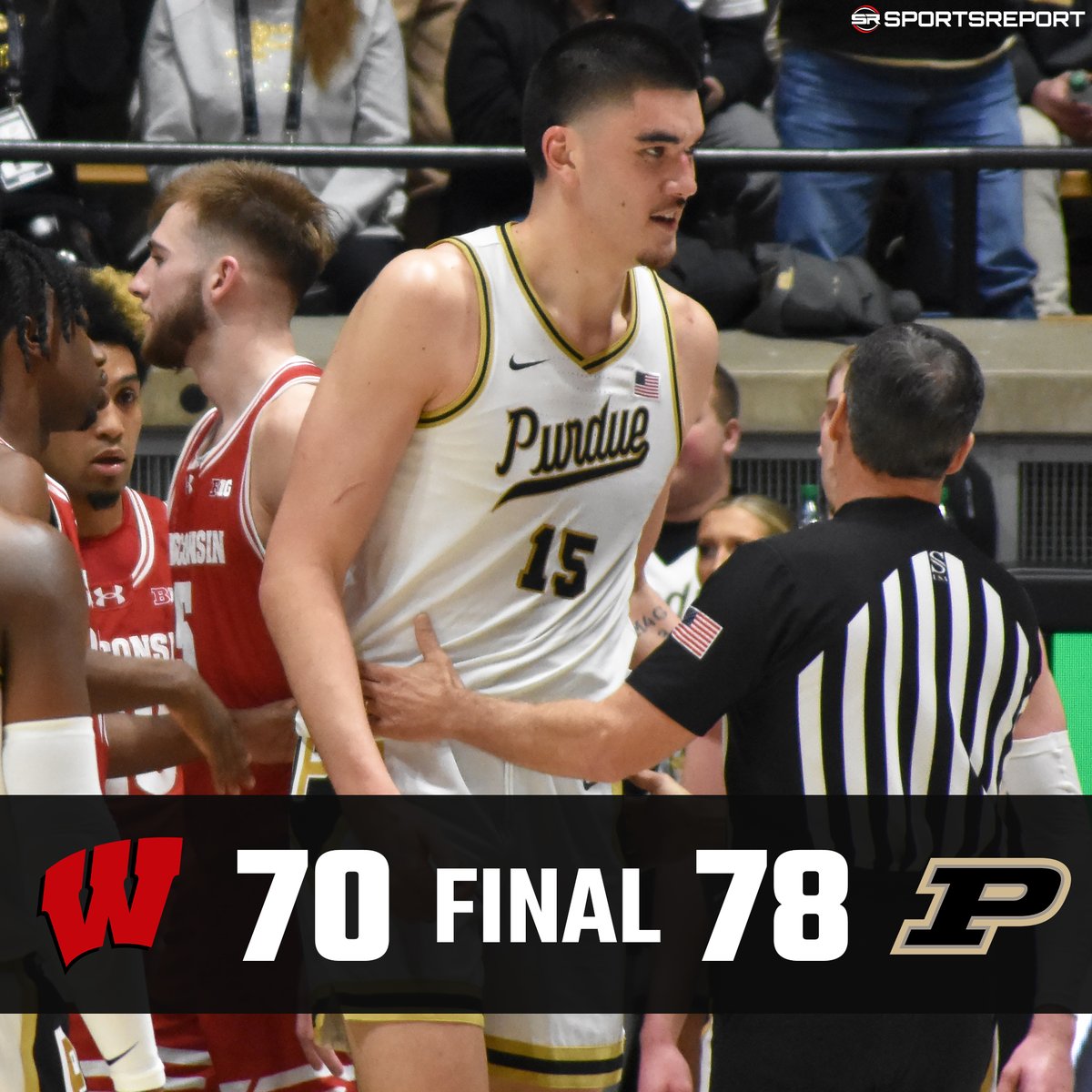 #BOILERS WIN!!! #Purdue beats Wisconsin on Senior Day to improve to 28-3 and 17-3 in the Big Ten!!