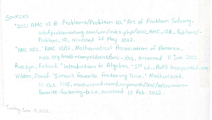 dbarman's tweet image. I&apos;m looking forward to teaching Simon&apos;s Favorite Factoring Trick to my algebra students today and exploring some #historyOfMath including #Diophantus and #Brahmagupta - what amazing contributions so long ago they made! #mtbos #iteachmath #mathisfun My kiddo&apos;s summary of SFFT: