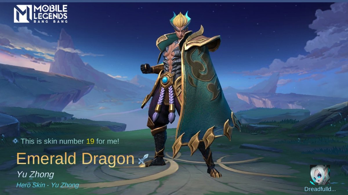 I just obtained a new skin Emerald Dragon in Mobile Legends: Bang Bang! Let's face off against the world's best MOBA players together! 
r8qs.adj.st/appinvites?adj…