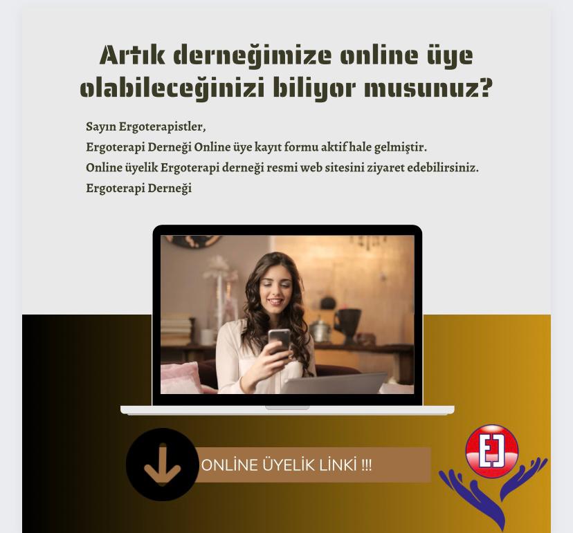 Sayın Ergoterapistler,
Ergoterapi Derneği Online üye kayıt formu aktif hale gelmiştir. Online üyelik için Ergoterapi Derneği resmi web sitesini ziyaret edebilirsiniz.
👇🏻Aşağıdaki linkten üye kayıt formuna ulaşabilirsiniz.
ergoterapidernegi.org/online-%C3%BC?…

#ergoterapidernegi #ergoterapi