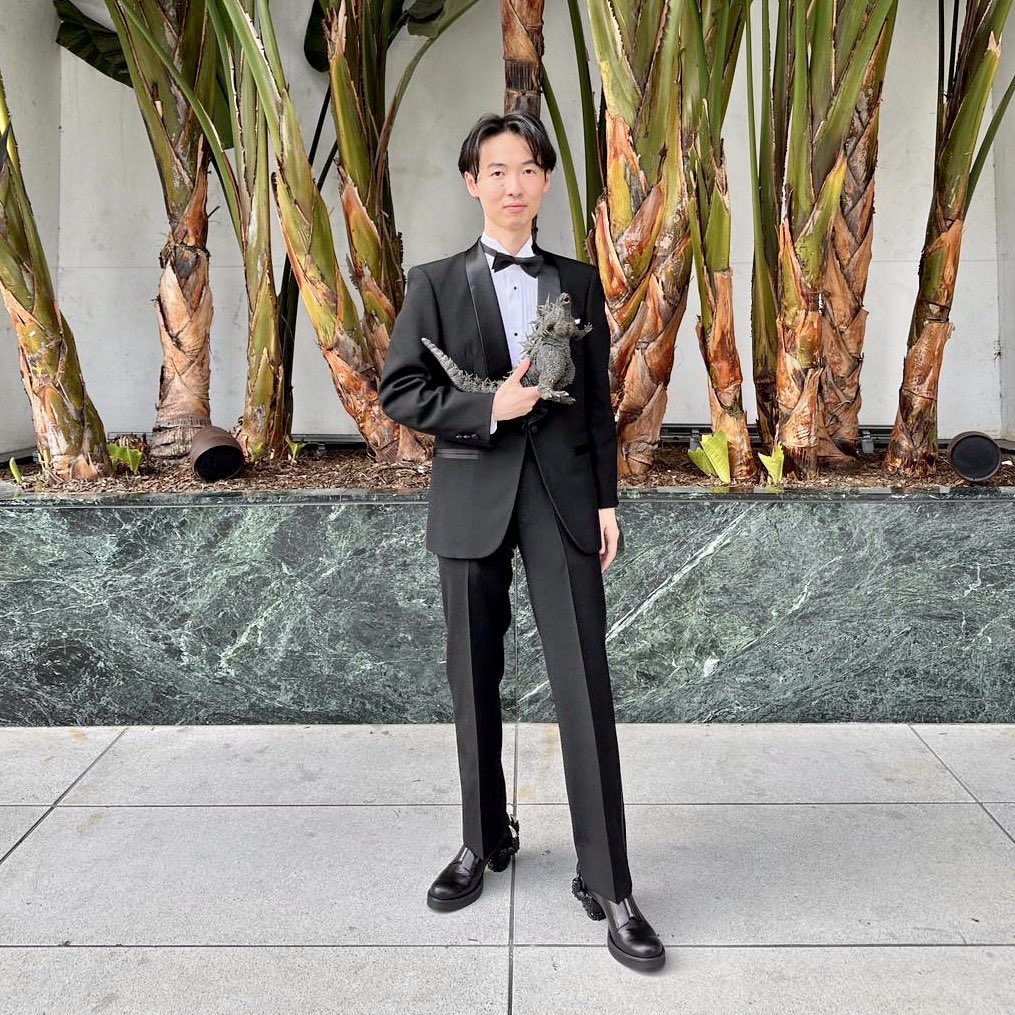 Godzilla_Toho's tweet photo. From head to toe, our nominees are ready to go. 🔥 #Oscars #GodzillaMinusOne https://t.co/TEvgmqVgCN