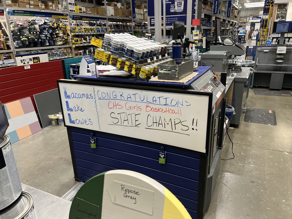 Lowe’s knows…. Thank you for the shout out!! #communitypride #nailedit