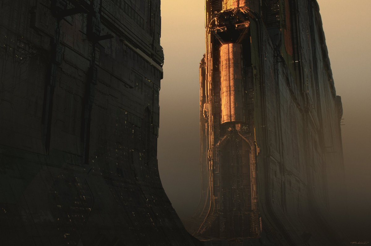 pdaguilar_'s tweet image. Scifi Sunset for Sunday.
#conceptart 
#scifi