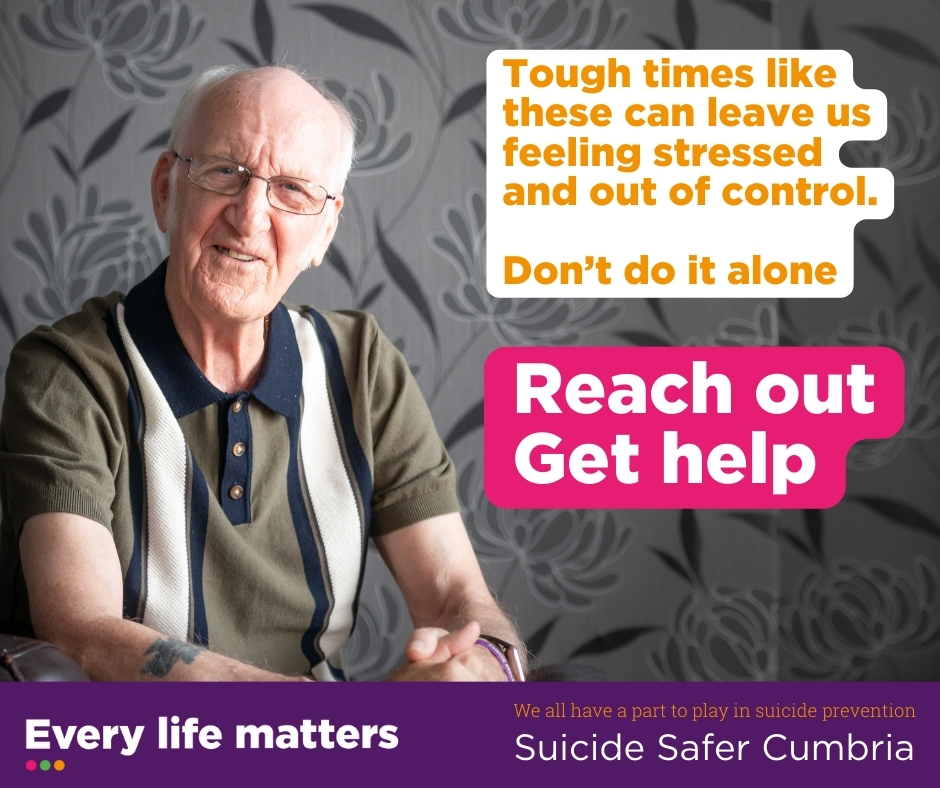 Encourage people to reach out. There is help and support available. A wide range of ways to get help and support are listed on our website every-life-matters.org.uk/get-help/ including talking therapies, self-help guides, peer support groups, online help and apps.