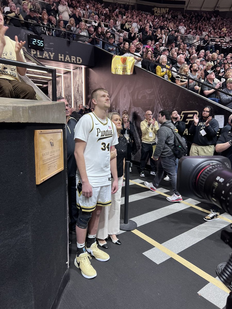 Spent his whole life coming to games at Mackey Arena. This one is probably his favorite.