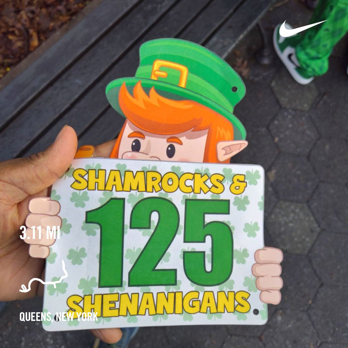 bushwickrunner's tweet photo. Race day. Supporting the local run club. #shamrocksandShenanigans #sundayrunday #runchat #runningcommunity #withoutlimitz https://t.co/o94qQyJMtl