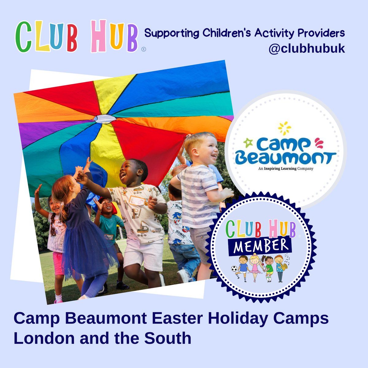 Camp Beaumont Day Camps or Epic Weeks this Easter! Dedicated to delivering confidence-building adventures , we run award-winning day camps in over 50 locations in London and the South.

#easterholidaycamp #londonmums #londonchildcare #clubhubmember #easter2024 #londondads