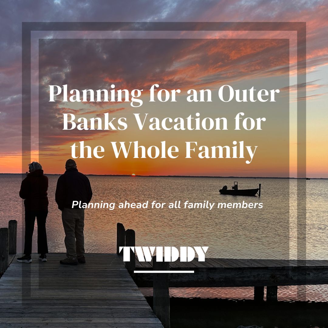 When vacationing with the whole family, seniors and little ones alike, it’s smart to plan ahead so that elderly parents or grandparents feel welcome, accommodated, safe and relaxed during their trip. 💙

Check it out on our blog 👉 twiddy.com/f7E6B 

#twiddyobx #obx