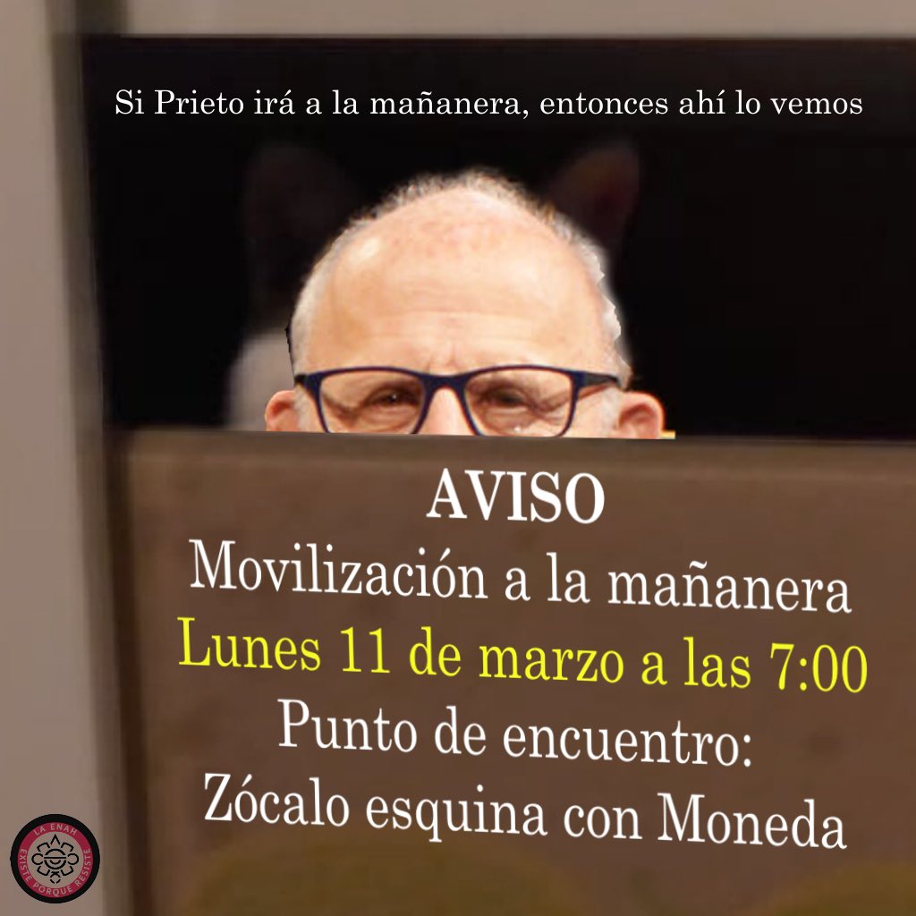 🔥🔈‼️AHÍ NOS VEMOS‼️🔈🔥
#PrietoMiente #SinENAHnoHayINAH
#YaPágameINAH #TodosSomosINAH