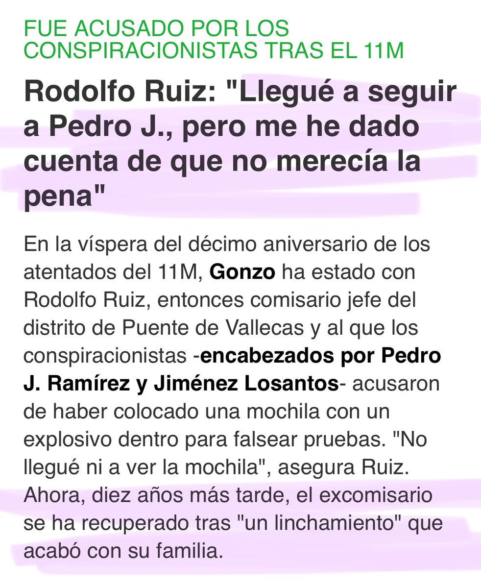 protestona1's tweet photo. En un país decente, @pedroj_ramirez habría sido repudiado por su profesión y por la sociedad, las mentiras y la manipulación sobre el 11M le habrían pasado factura…

Aquí a��n se le invita a tertulias…

Damos mucho asco… https://t.co/ZLilBJRKeQ
