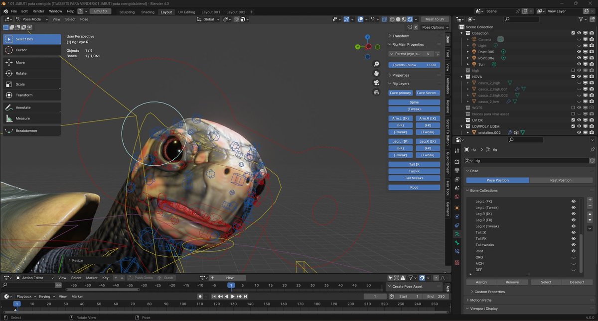 Meteles3D's tweet photo. I make a "JABUTI" tortoise in blender and substance painter, full modular rig (rigify). 
#blender #substancepainter 
https://t.co/2eE40ff5lF https://t.co/cbT94JthR0