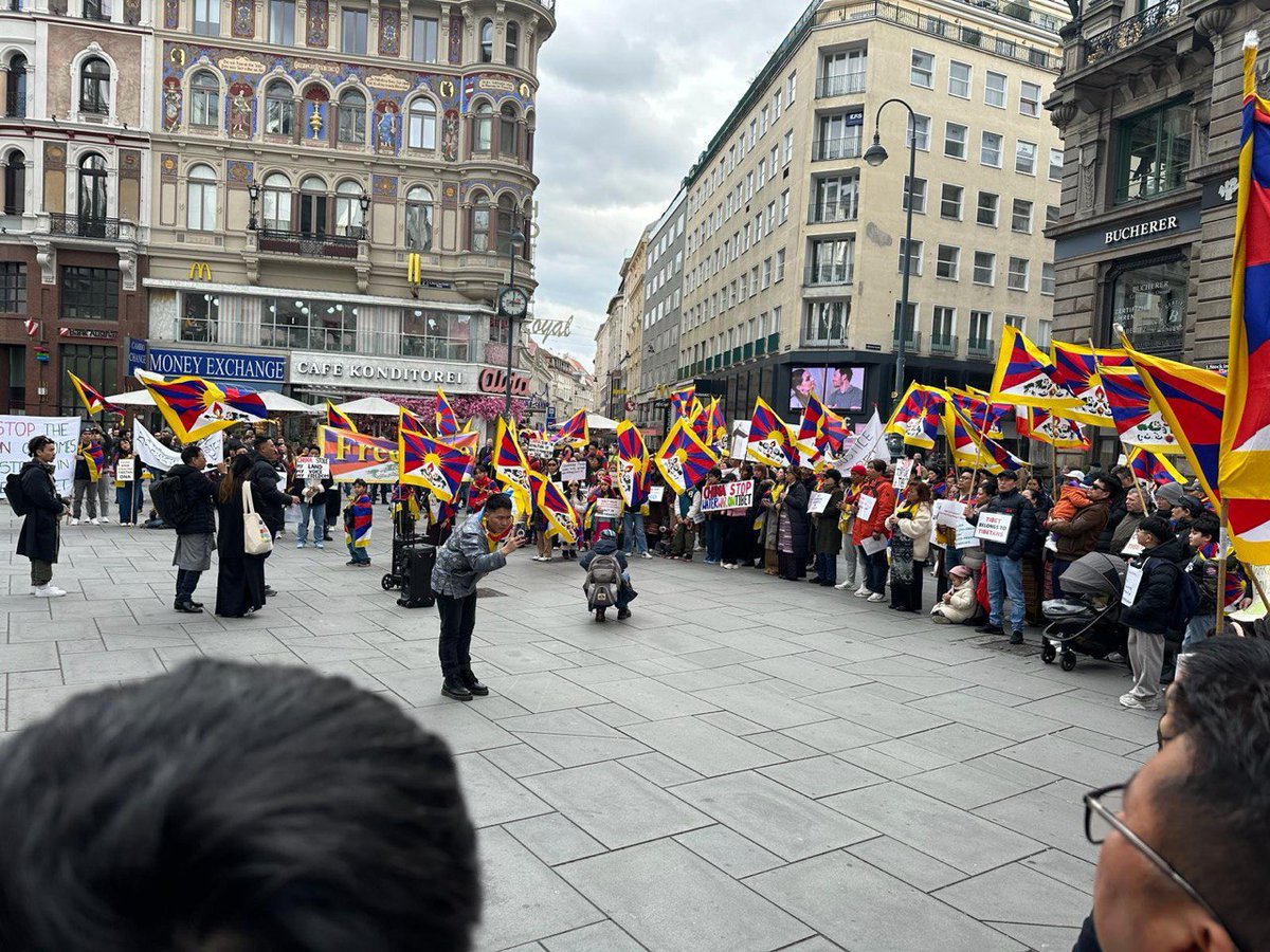 Protest 🪧 in #Vienna against the #Chinese occupation of #Tibet
#TibetanUprisingDay
voicesagainstautocracy.org/tibet/protest-…