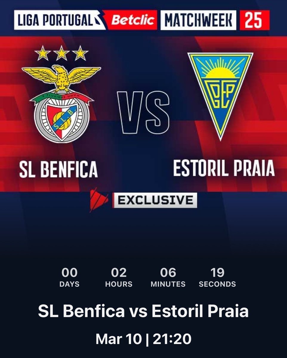 Miitch_9's tweet photo. @FiteTV Benfica game starts at 20:30! Not 21:20!! Already didn’t show half of the Sporting game. Need to sort this out https://t.co/T5qNYRY19J