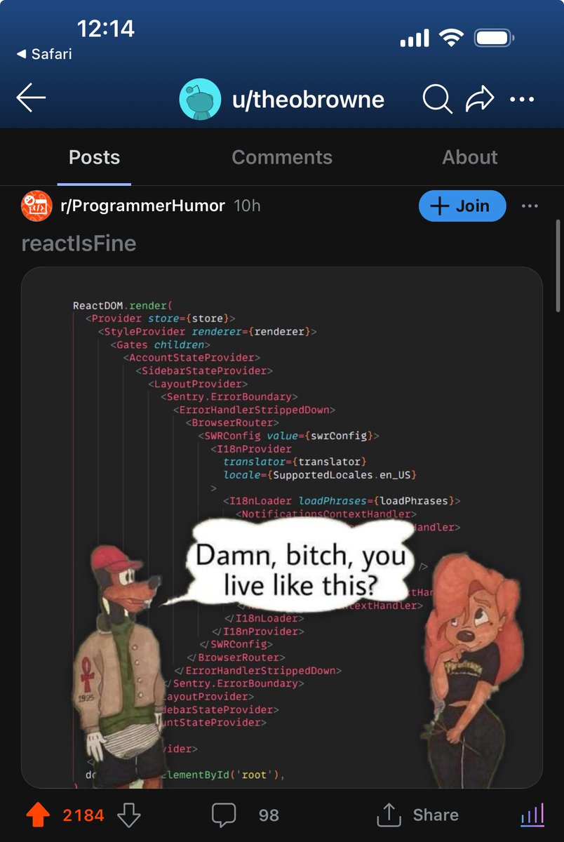 theo's tweet photo. After months of talking memes from Reddit, I decided to give back https://t.co/rQnBwBXwYc