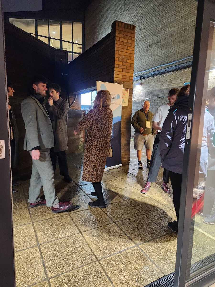 NNFilmFestival's tweet photo. The crowds are in for #MrDoom. First feature of the fest tonight. Catch the next one on Tuesday @cineworld. https://t.co/546tYuuWM5 https://t.co/xXou91wjaf