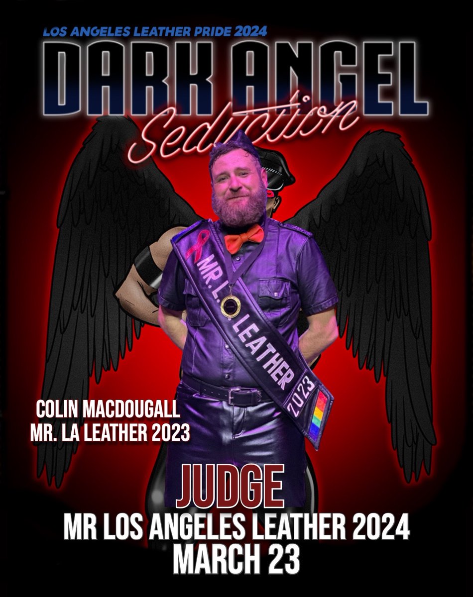 Welcome our Judges to Mr Los Angeles Leather 2024
Colin MacDougall Mr. LA Leather 2023
Get your #Tickets 🎟️ LALeatherPride.com