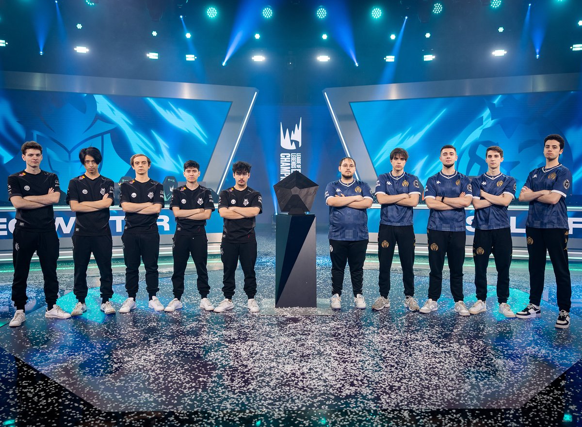 LEC's tweet image. COMING UP:

The #LEC Winter Finals rematch between @G2League and @MADLionsKOI_en!
