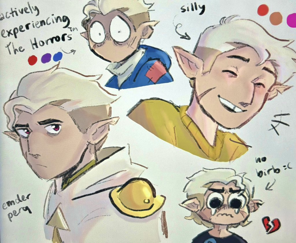 lighting practice with The Boy except the quality sucks bc i have no wifi #theowlhouse #huntertoh #tohfanart