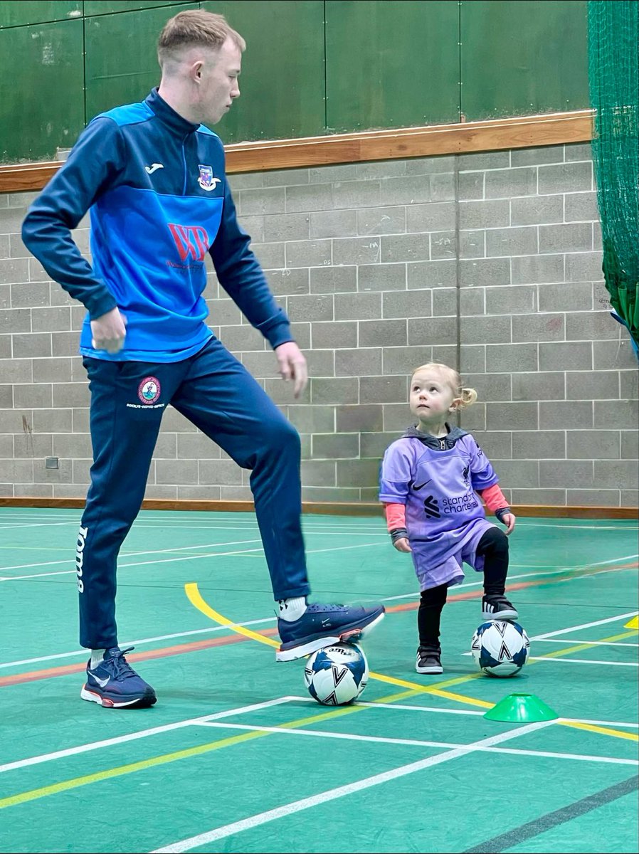 In my spare time I lead a grassroots football club. If you're unsure why look at ivy copying one of our coaches Ben. Ben's played for the club and so have Ivy's mums.