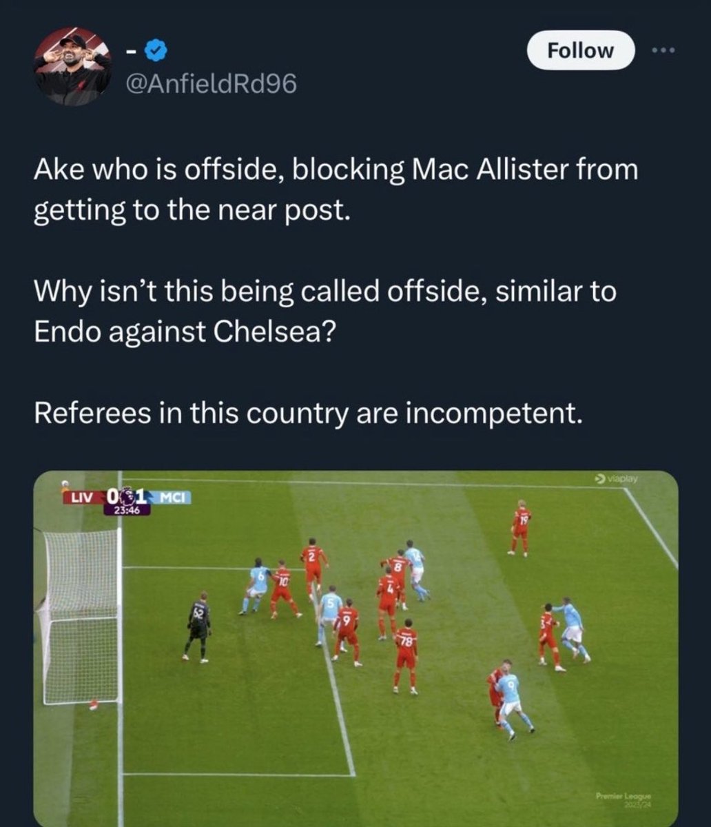 DalaiPalmerMCR's tweet photo. "Ake who is offside"....🤣🤣🤣🤣🤣🤣🤣🤣🤣🤣🤣🤣🤣🤣🤣🤣🤣🤣🤣🤣🤣🤣🤣🤣🤣🤣🤣🤣 https://t.co/M934UQoQO6