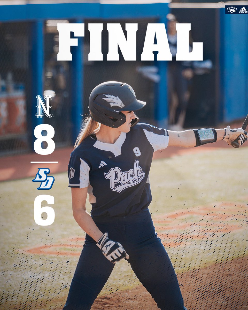 Taryn Jenkins 3️⃣ home run, 7️⃣ RBI game propels the Pack to an 8-6 victory over San Diego!

#BattleBorn