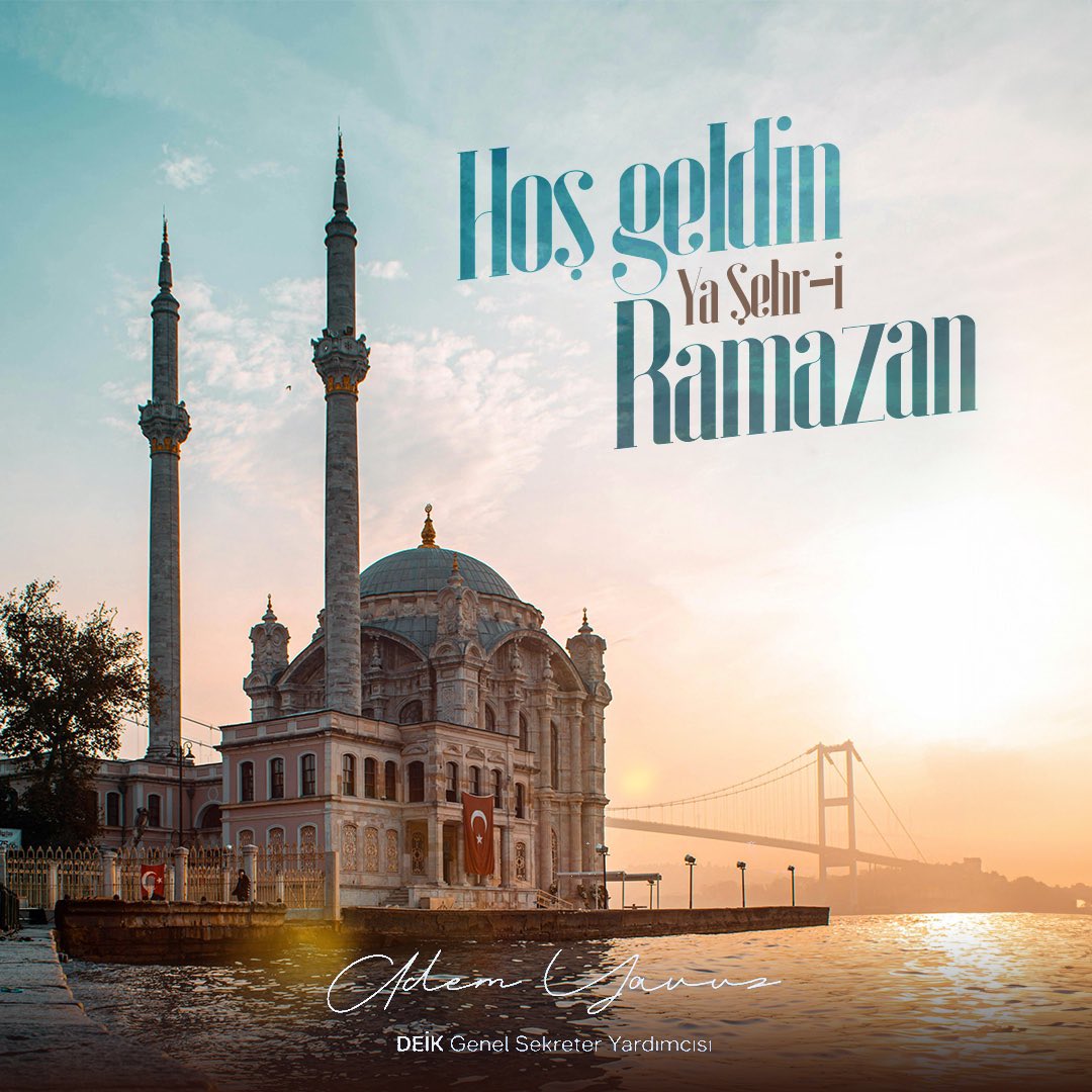 Ramazan ayının ülkemize ve tüm insanlığa sağlık, huzur ve bereket getirmesini diliyorum.