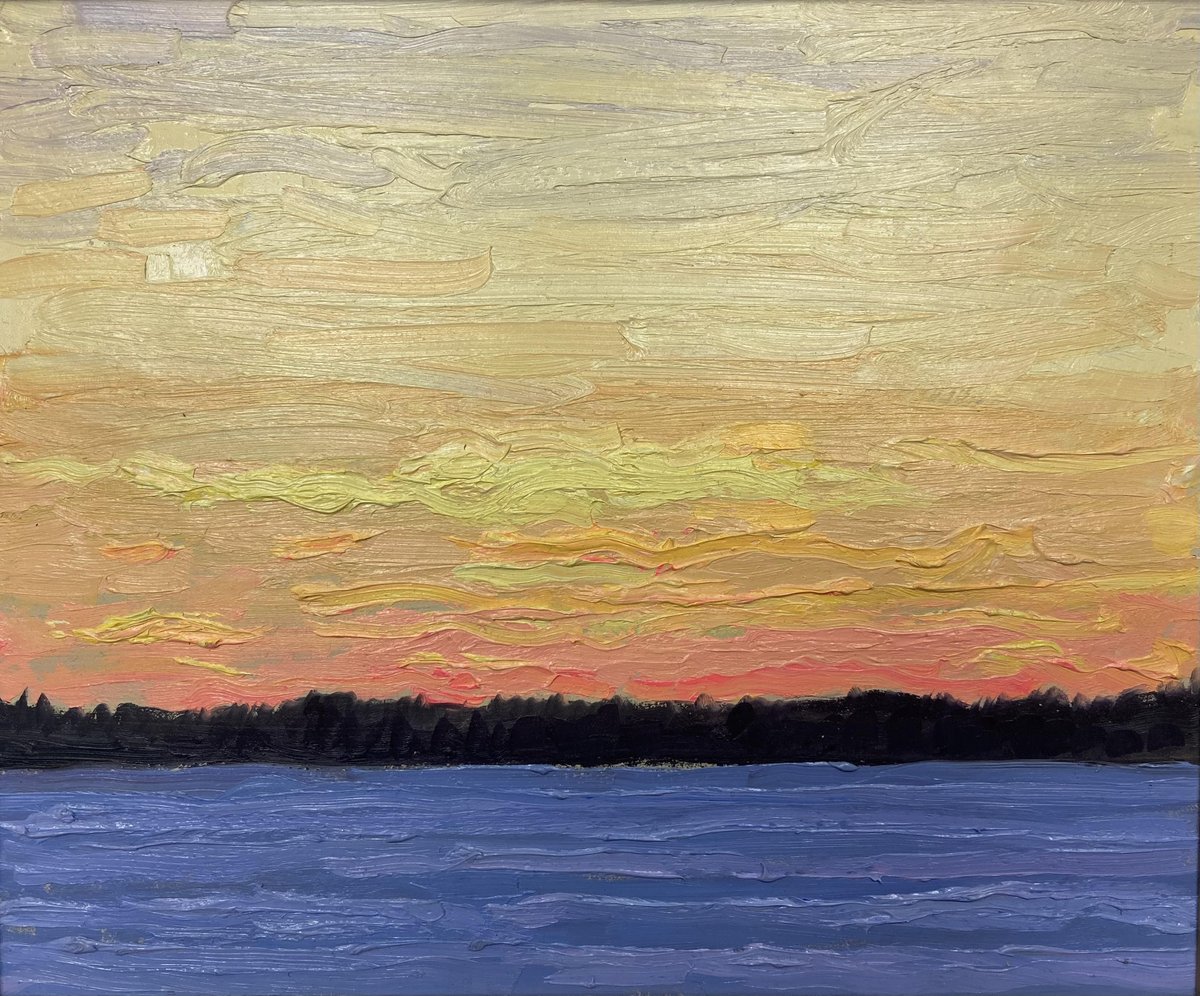 galleryonlake's tweet photo. Glory Sunrise
10"x12" $750.00 (framed)
This Glorious Sunrise perfectly captures the brilliant sky through the artistic reality of Norman R. Brown. This small scale beauty provides a great opportunity to bring a Norm Brown home! Get it while you can!!!
#impressionistic #smallscale https://t.co/69DocWj3GO