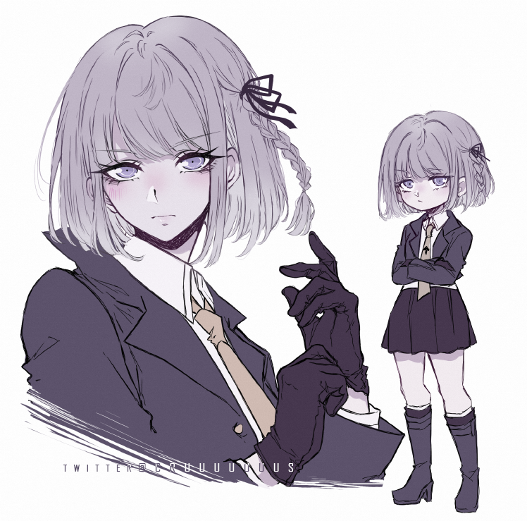 七海千秋 「Nanami and Kirigiri hairstyle change  」|Criis-chan 🌸のイラスト