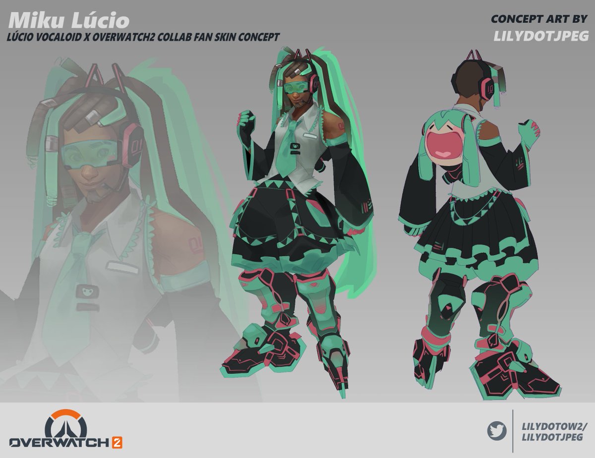 happy belated miku day!!!
#lúcio 
#Overwatch2Fanart 
#Overwatch2