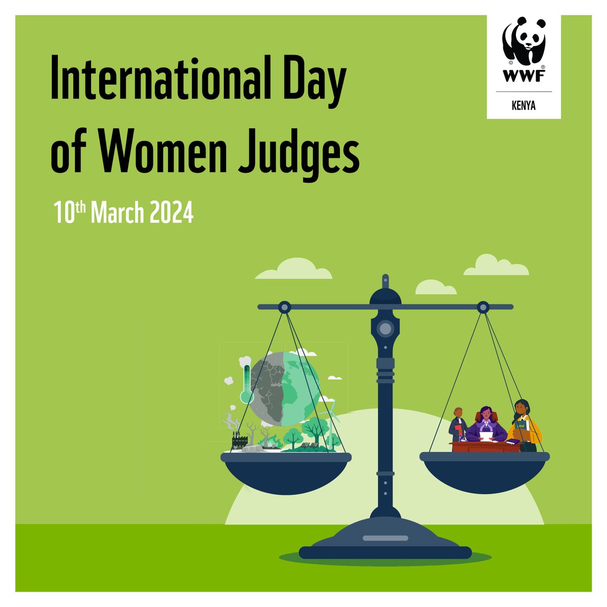 WWF_Kenya's tweet photo. Happy International #DayofWomenJudges. We honour and recognize the invaluable contributions of women judges in Kenya and beyond. They play a crucial role in adjudicating and resolving environmental and climate change issues. #WomenInJustice #WomenForJustice. https://t.co/W7uilT0cbe