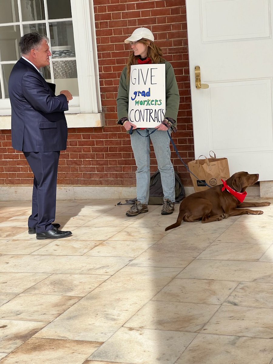 "I’m excited President Ryan has agreed to meet with UCWVA-UVA because I love my undergraduate students, and in order to teach as well as possible, I need to be paid on time."
-Katherine Churchill, graduate worker